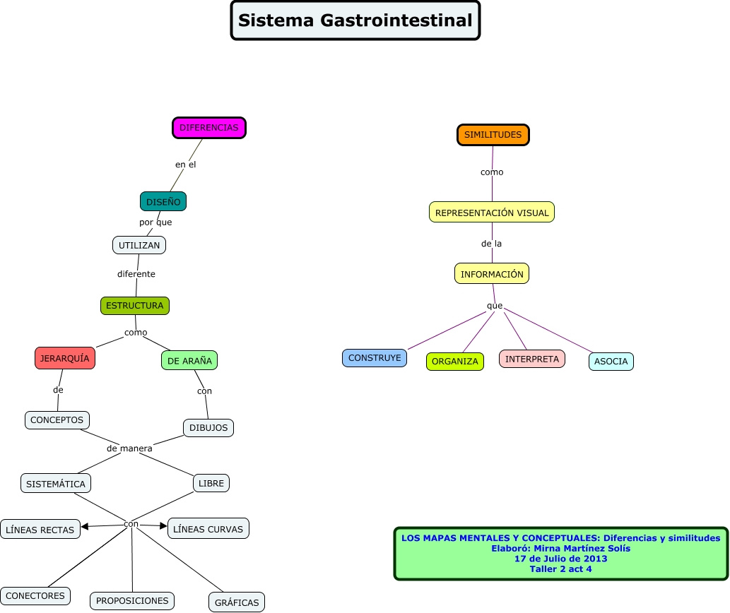 Diferencias Entre Mapas Mentales Y Conceptuales ¿cuáles Son Las